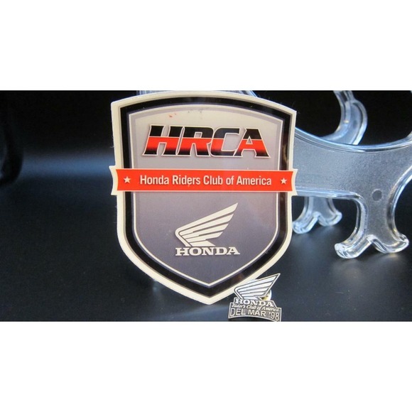 Honda Riders Club of America Pin & sticker Del Mar 1998 Vest Jacket lapel LOT 2 - Picture 1 of 10
